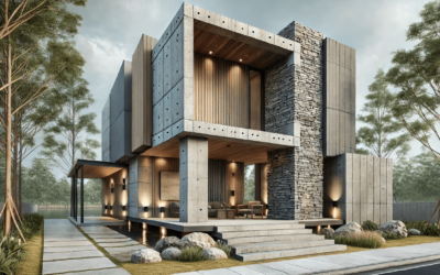 Combining Cement Particle Boards with Natural Stone Finishes for a Rustic Yet Modern Look