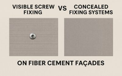 Visible Screw Fixing vs Concealed Fixing Systems on Fiber Cement Façades