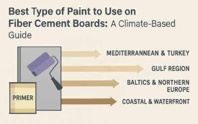 Best Type of Paint to Use on Fiber Cement Boards: A Climate-Based Guide