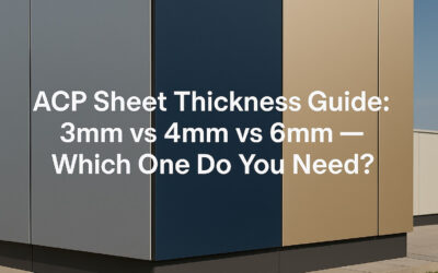 ACP Sheet Thickness Guide: 3mm vs 4mm vs 6mm — Which One Do You Need?