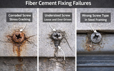 Screw Selection Errors That Cause Invisible Structural Failure in Fiber Cement Installations