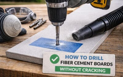 How to Drill Fiber Cement Boards Without Cracking or Burning the Surface