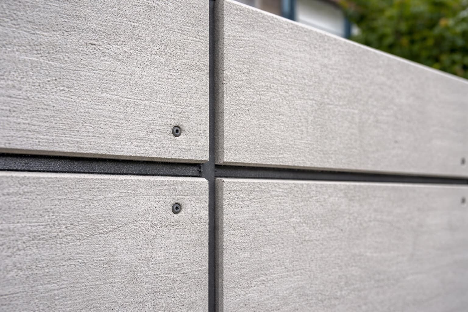 expansion gaps fiber cement boards installed on exterior wall with proper joint spacing